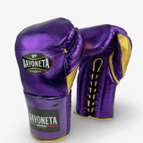 Bayoneta Premium PuLat Horse Hair Gloves - Metallic Purple/ Metallic Gold