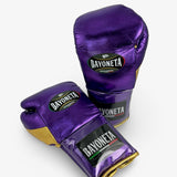 Bayoneta Premium PuLat Horse Hair Gloves - Metallic Purple/ Metallic Gold