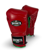 Bayoneta MX Latex Gloves - Red/ Metallic Green
