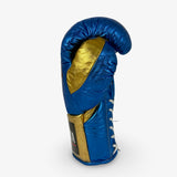 Bayoneta MX Horse Hair Fight Gloves -  Metallic Blue/ Metallic Gold