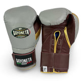 Guantes de pelo de caballo Bayoneta Premium PuLat - Gris/ Dorado/ Oxblood