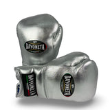 Bayoneta Premium Multilayer Horse Hair Gloves - Metallic Silver