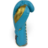Bayoneta Premium Multilayer Horse Hair Gloves - Sky Blue/ Metallic Gold