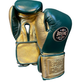 No Boxing No Life Training Gloves - Pine Green/ Metallic Gold