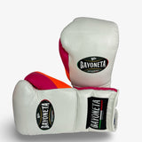 Bayoneta Premium Multilayer Horse Hair Gloves - White/ Neon Orange/ Neon Pink