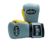 Bayoneta Premium PuLat Horse Hair Gloves - Gray/ Yellow/ Black