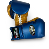 Bayoneta MX Latex Gloves - Electric Blue/ Caramel Gold