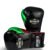Bayoneta Premium Multilayer Horse Hair Gloves - Black/ Metallic Green/ Metallic Red