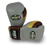 Guantes de pelo de caballo Bayoneta Premium PuLat - Gris/ Dorado/ Oxblood