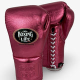 No Boxing No Life Fight Gloves  - Metallic Pink