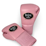 No Boxing No Life Guantes de Entrenamiento - Marrón Metálico/ Blanco/ Dorado Metálico