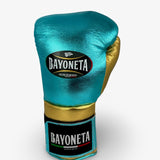 Guantes de pelo de caballo Bayoneta Premium PuLat - Dorado/ Aqua Metálico