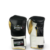 Bayoneta Premium PuLat Horse Hair Gloves - Black/ White/ Metallic Gold