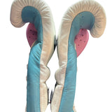Bayoneta MX Latex Gloves - White/ Sky Blue/ Baby Pink
