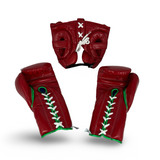 Sparring set - Red/ Metallic Green