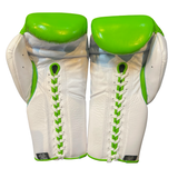 No Boxing No Life Guantes de Entrenamiento - Verde Azulado Metálico/ Blanco