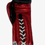 Bayoneta Premium PuLat Horse Hair Gloves - Black/ Metallic Red