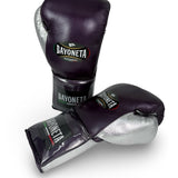 Bayoneta Premium PuLat Horse Hair Gloves - Purple/ Metallic Silver
