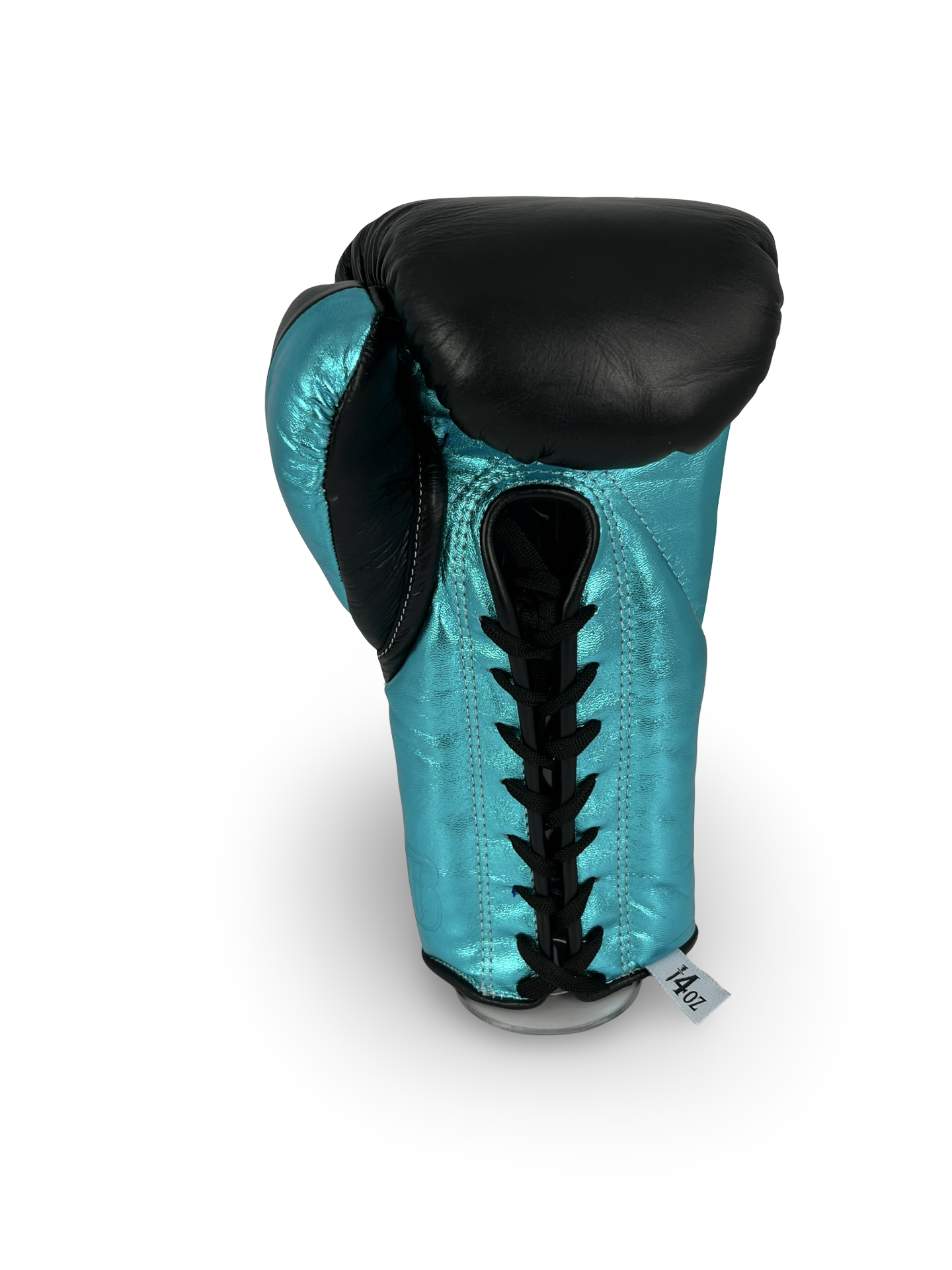 Bayoneta Premium PuLat Horse Hair Gloves - Black/ Metallic Aqua