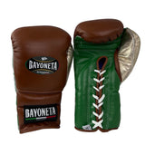 Bayoneta PuLat Gloves - Brown/ Green/ Rose Gold