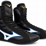 Mizuno EZ Spectra Mid Cut - Boxing Boots - Black/ White/ Sky Blue