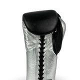 No Boxing No Life Training Gloves - Black/ Metallic Silver