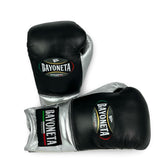 Bayoneta Premium Multilayer Horse Hair Gloves - Black/ Metallic Silver/ Pearl White