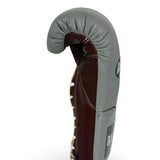 Bayoneta MX Horse Hair Fight Gloves - Gray/ Gold/ Oxblood