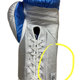 Bayoneta MX Horse Hair Gloves - Metallic Blue/ Metallic Silver