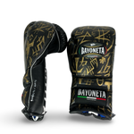 Bayoneta Premium Multilayer Horse Hair Gloves - Exclusive Custom "Black Sovereign" Hand Painted