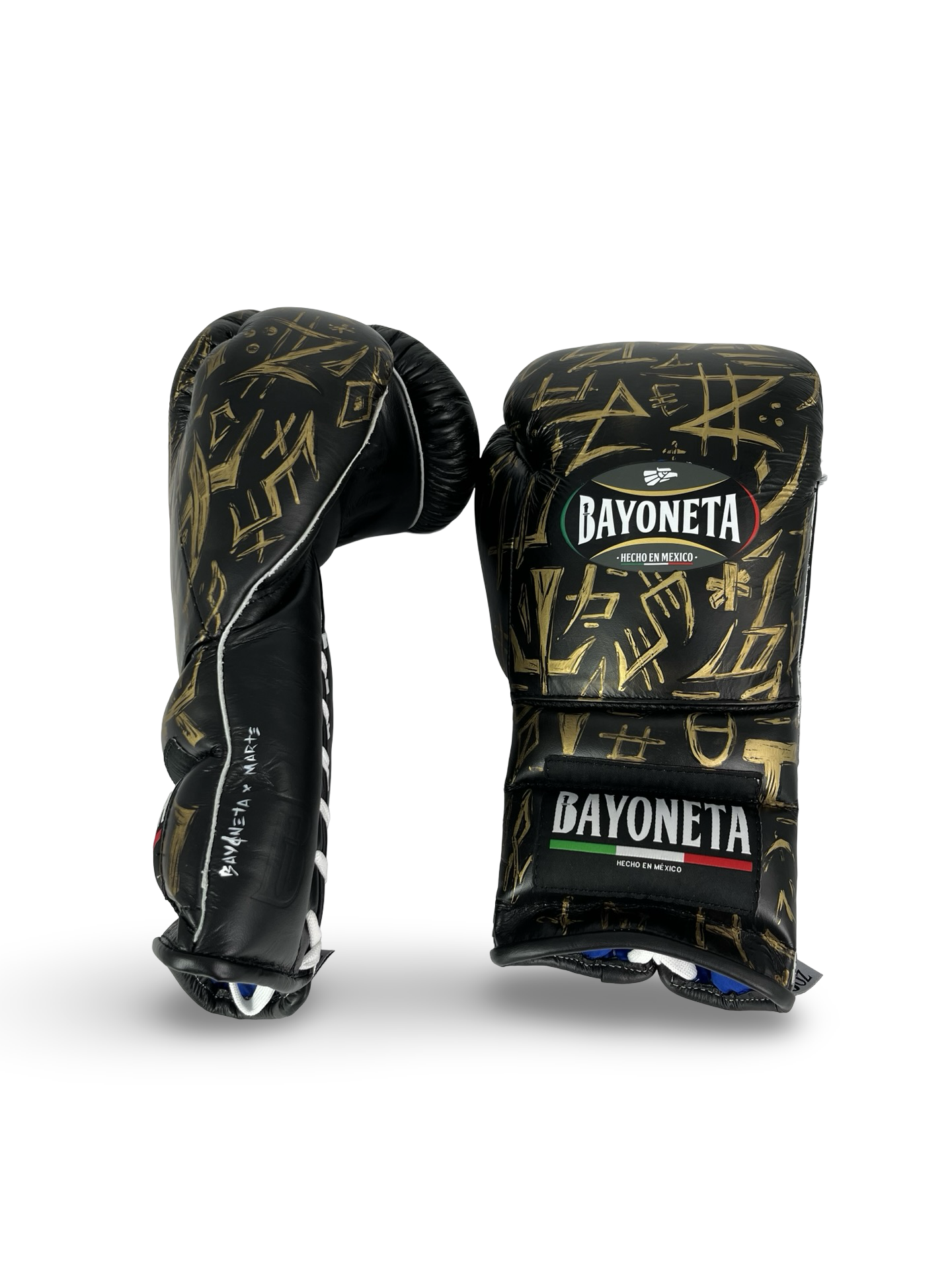 Bayoneta Premium Multilayer Horse Hair Gloves - Exclusive Custom "Black Sovereign" Hand Painted