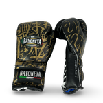 Bayoneta Premium Multilayer Horse Hair Gloves - Exclusive Custom "Black Sovereign" Hand Painted