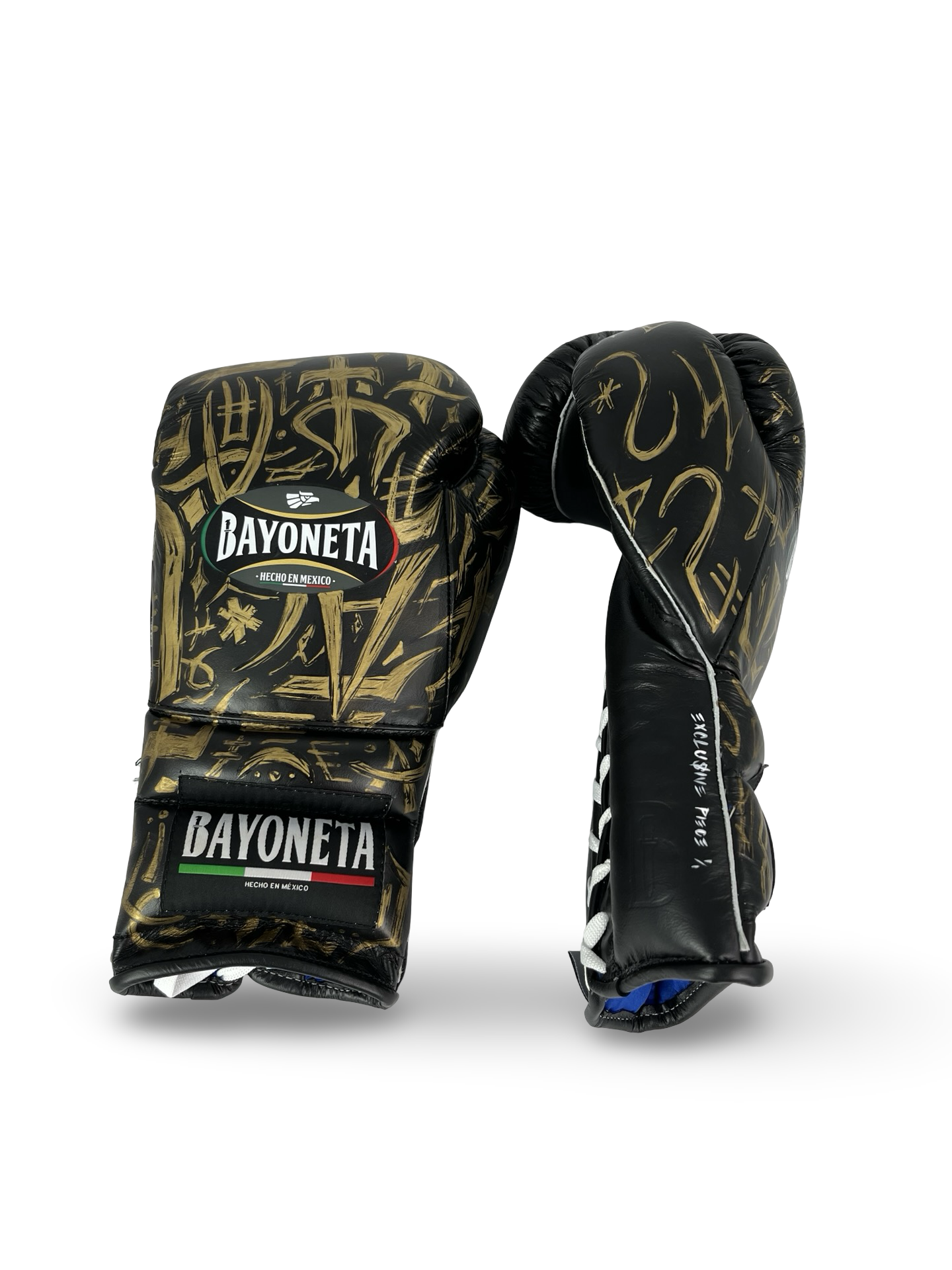 Bayoneta Premium Multilayer Horse Hair Gloves - Exclusive Custom "Black Sovereign" Hand Painted