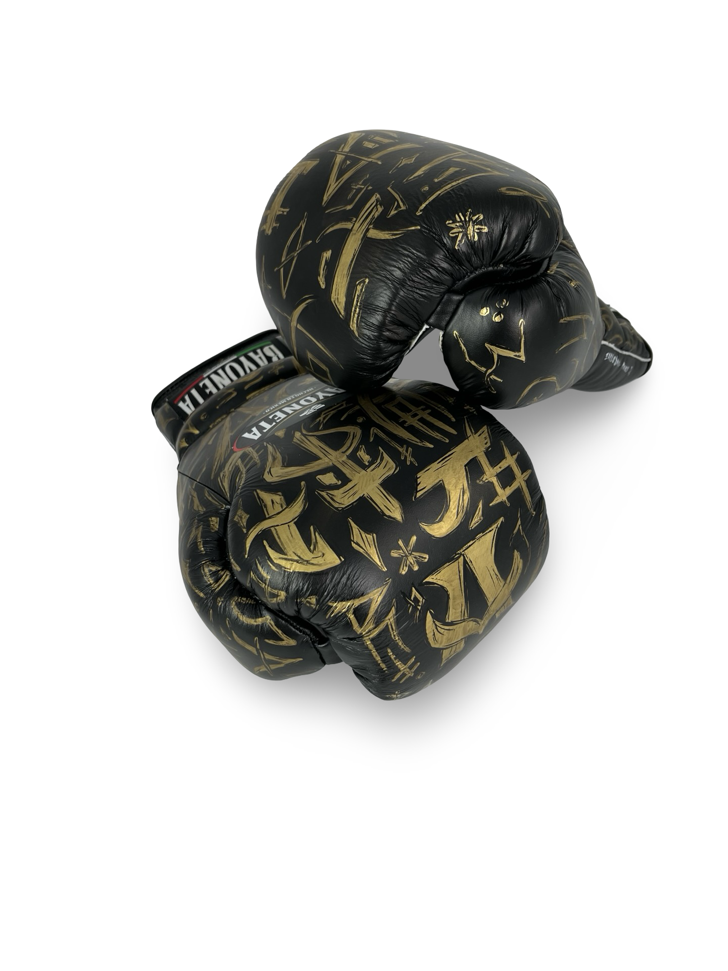 Bayoneta Premium Multilayer Horse Hair Gloves - Exclusive Custom "Black Sovereign" Hand Painted