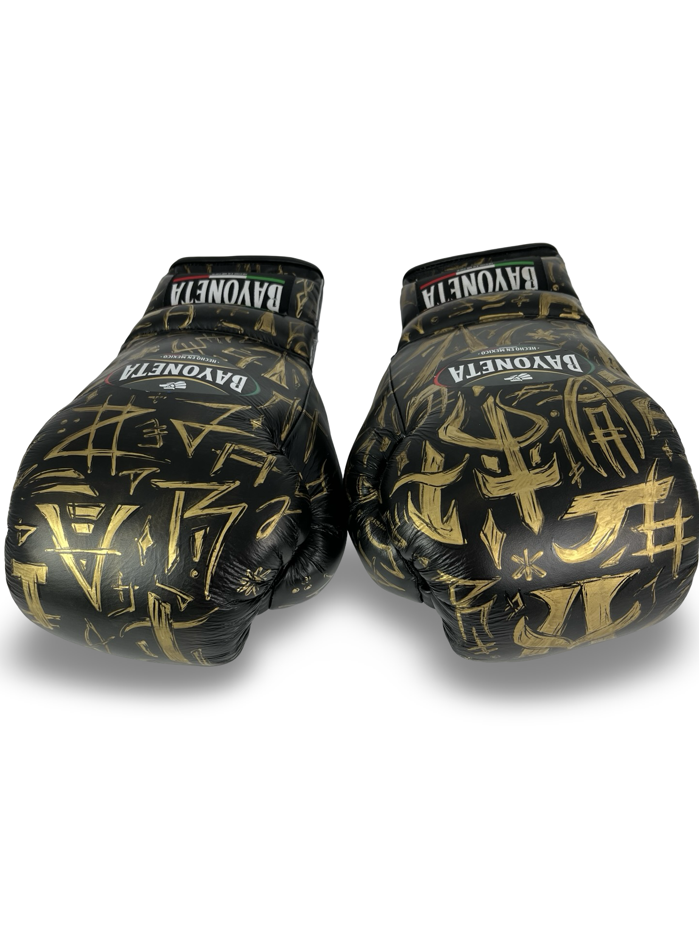 Bayoneta Premium Multilayer Horse Hair Gloves - Exclusive Custom "Black Sovereign" Hand Painted
