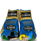 Bayoneta Premium Multilayer Horse Hair Gloves - Exclusive Custom "Millionaire's Fist" Hand Painted