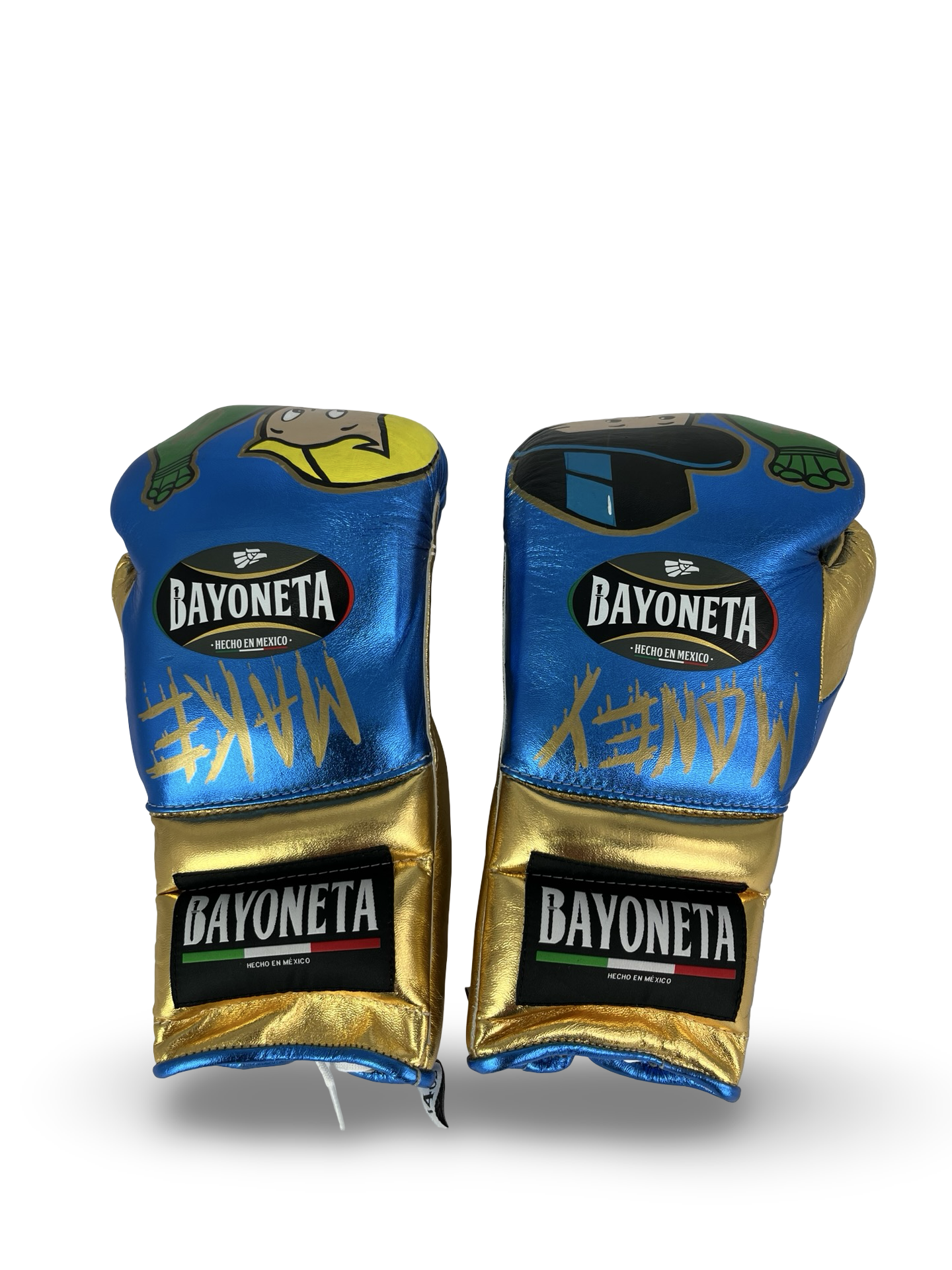 Bayoneta Premium Multilayer Horse Hair Gloves - Exclusive Custom "Millionaire's Fist" Hand Painted