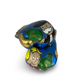 Bayoneta Premium Multilayer Horse Hair Gloves - Exclusive Custom "Millionaire's Fist" Hand Painted