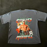 Camiseta Oversize Gris Oscuro - Canelo Alvarez & Eddy Reynoso