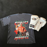 Camiseta Oversize Gris Oscuro - Canelo Alvarez & Eddy Reynoso