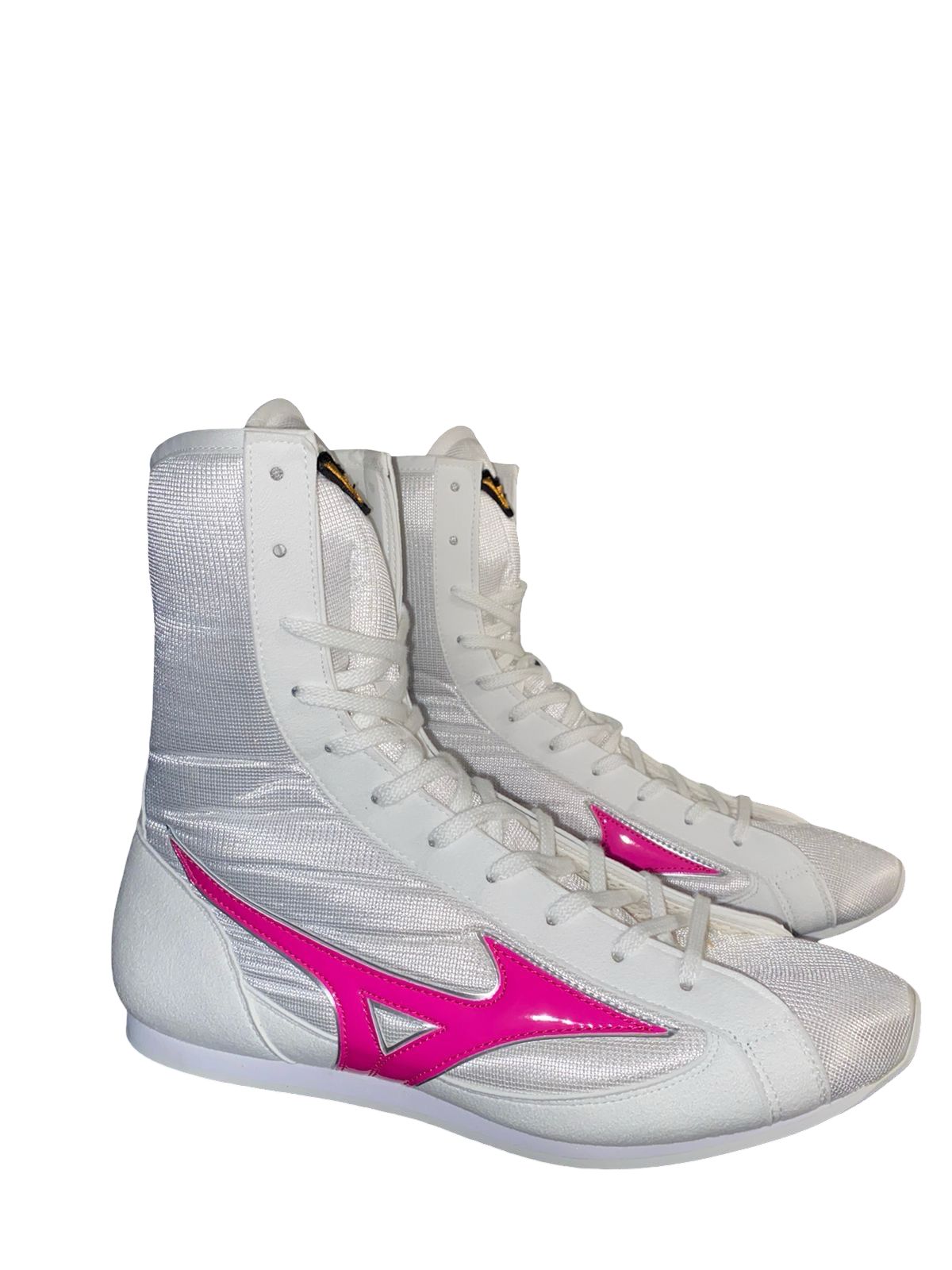Mizuno EZ Spectra Mid Cut - Boxing Boots - White/ Neon Pink