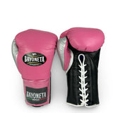 Bayoneta Premium PuLat Horse Hair Gloves - Pink/ Black/ Silver/ White