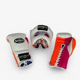 Sparring set - White/ Neon Orange/ Neon Pink