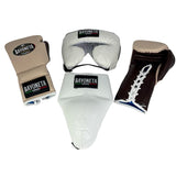 Full Sparring Set - Cream/ Brown/ White