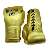 No Boxing No Life Guantes de Entrenamiento  - Dorado Metálico