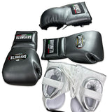 Full Sparring Set - Gray Oxford/ Black/ White/ Silver