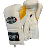 Bayoneta MX Horse Hair Gloves - White/ Caramel Gold