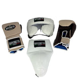 Full Sparring Set - Cream/ Brown/ White