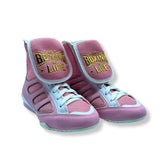 Pre Order: No Boxing No Life - Boxing Boots - Pink/ Light Blue