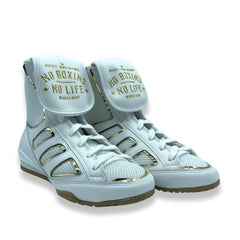 Pre Order: No Boxing No Life - Boxing Boots - Cream